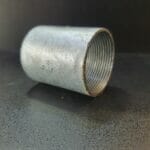 1.5" galv coupler 1½" steel coupler