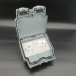 Weatherproof Switched Double Socket IP66 - Euroseal outside double socket