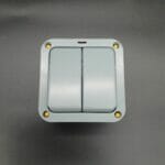2 Gang Weatherproof Switch - IP66 outside 2 gang switch