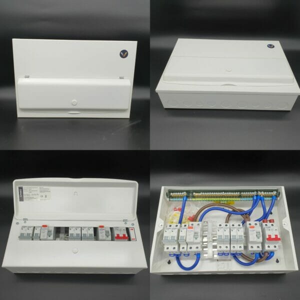 VCP12HI 12 WAY CONSUMER UNIT verso split load fuse board