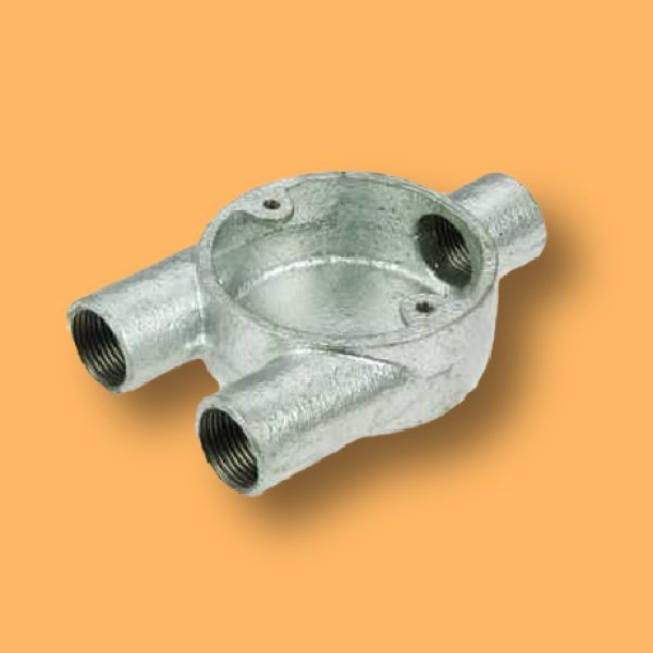 20MM GALV 3 WAY TROUSER CONDUIT BOX