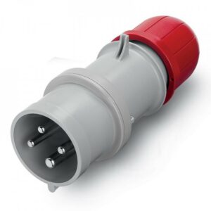 32A 4 Pin 3P+E Plug Red 415V - Scame