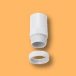 25mm PVC Conduit Male Adaptor - White