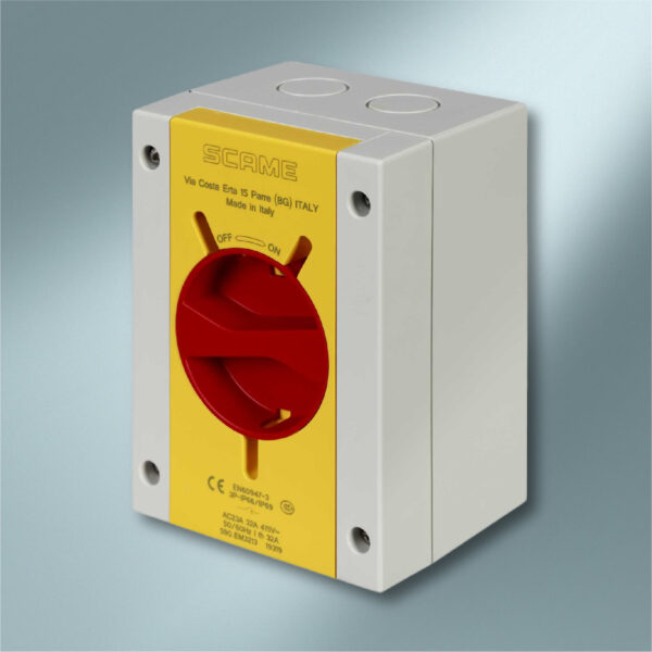 32A 3 Pole Rotary Isolator Switch IP65 - Scame