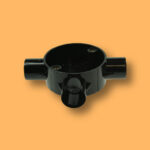 20mm PVC Tee Conduit Box - Black