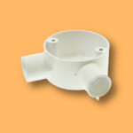 25mm PVC Angle Conduit Box - White