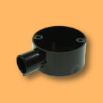20mm PVC Terminal Conduit Box - Black