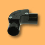 25mm PVC Conduit Inspection Elbow - Black