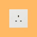 13amp 1G DP Single Unswitched Socket Square Edge - White