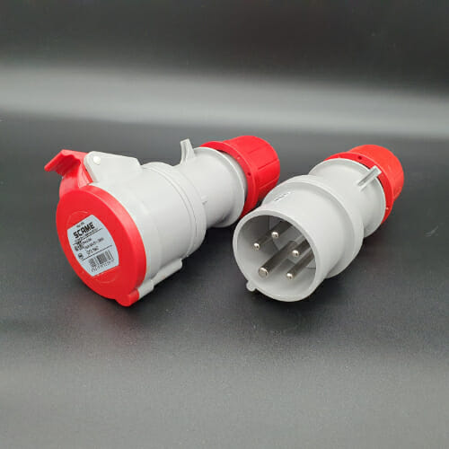 16 amp male and female red plugs