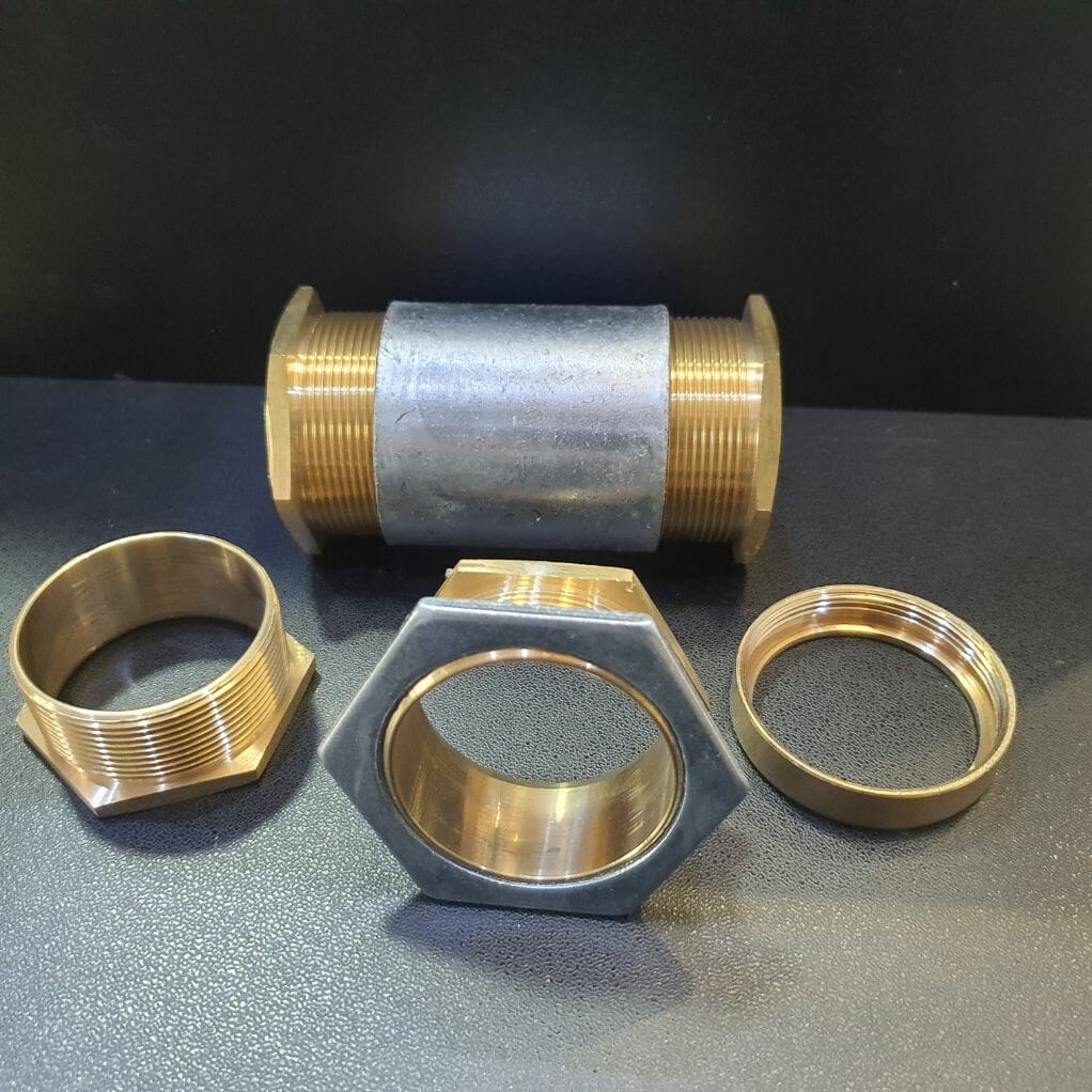50mm coupler and brass bushes
