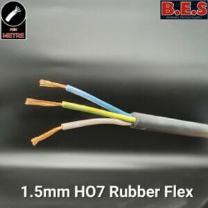 1.5mm 3c rubber cable