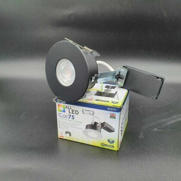 ALL LED ICAN 75 DOWNLIGHT with BLACK bezel